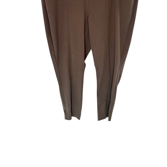 NWT Old Navy Plus Brown Career Work High Rise Split Hem Pixie Pants Size 20 - Picture 8 of 14